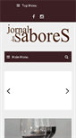 Mobile Screenshot of jornalsabores.com